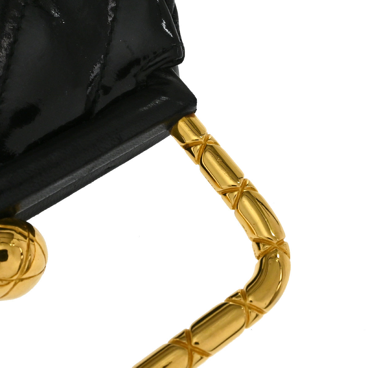Chanel Black Patent Leather Handbag