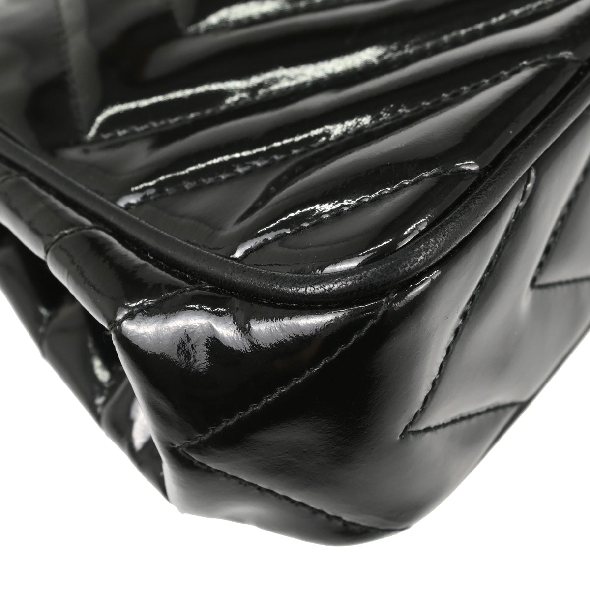 Chanel Black Patent Leather Handbag