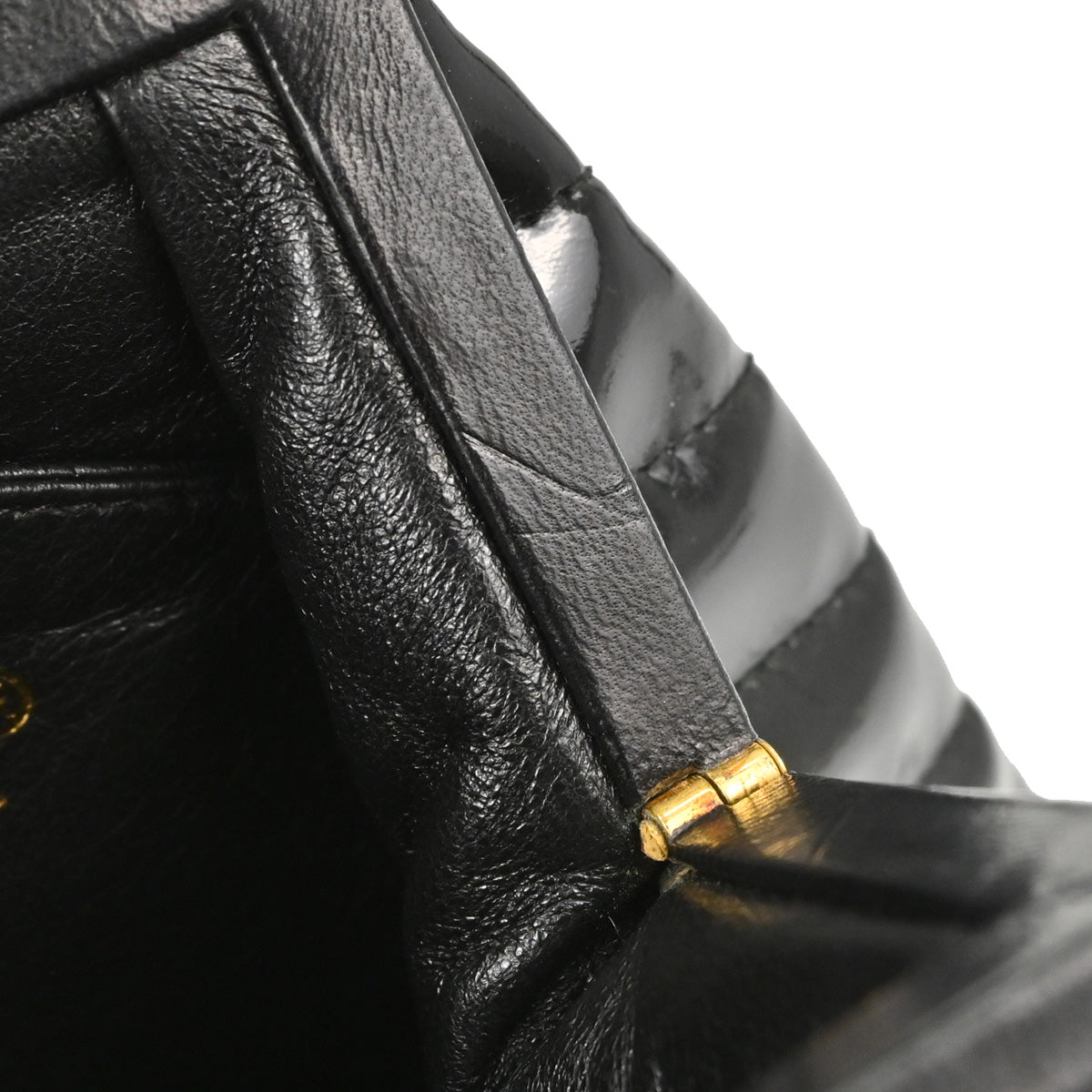 Chanel Black Patent Leather Handbag