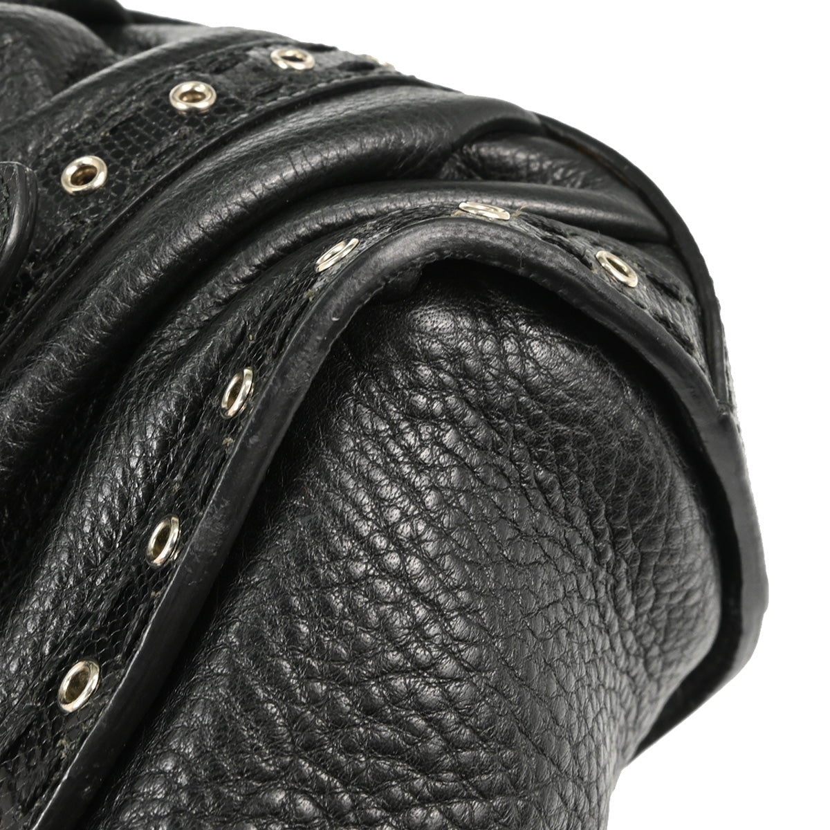 Christian Dior * Black Lizard Savane Chic Handbag