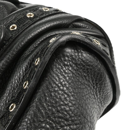 Christian Dior * Black Lizard Savane Chic Handbag