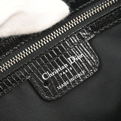 Christian Dior * Black Lizard Savane Chic Handbag