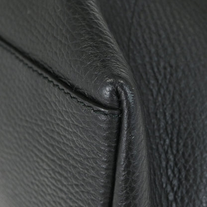 Gucci Black Leather Tote 2way Shoulder Handbag