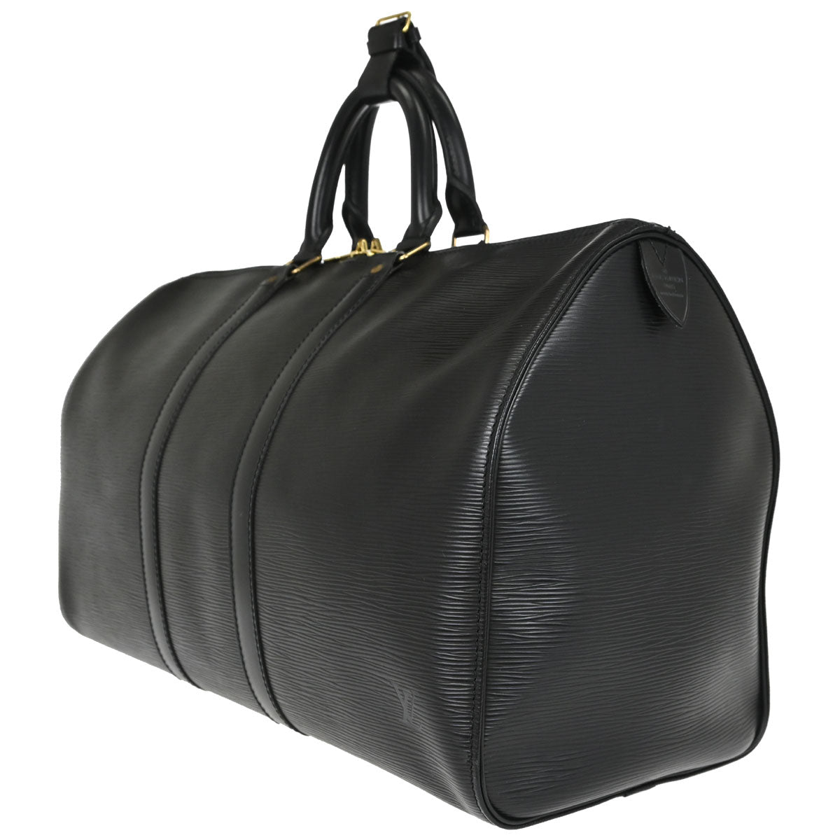 Louis Vuitton Black Epi Keepall 45 Travel Handbag M42972