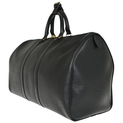 Louis Vuitton Black Epi Keepall 45 Travel Handbag M42972