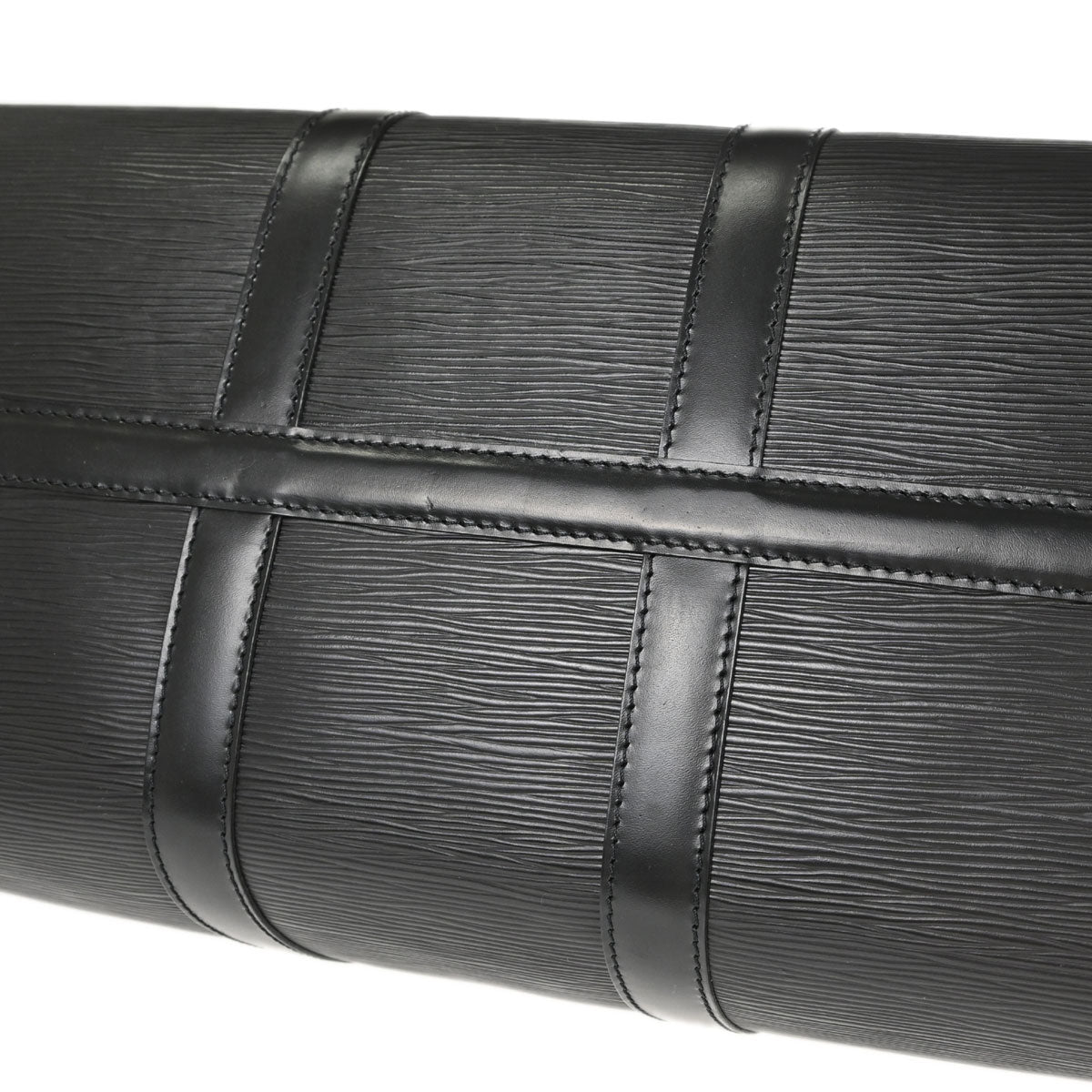 Louis Vuitton Black Epi Keepall 45 Travel Handbag M42972