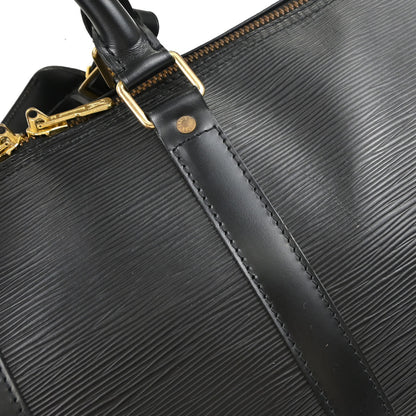 Louis Vuitton Black Epi Keepall 45 Travel Handbag M42972
