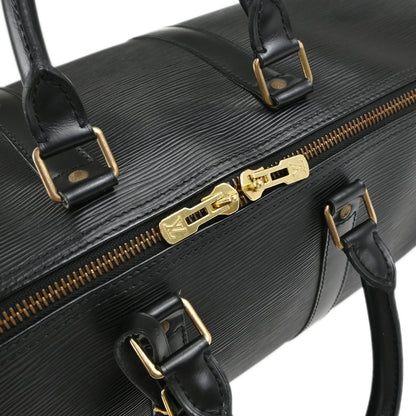 Louis Vuitton Black Epi Keepall 45 Travel Handbag M42972