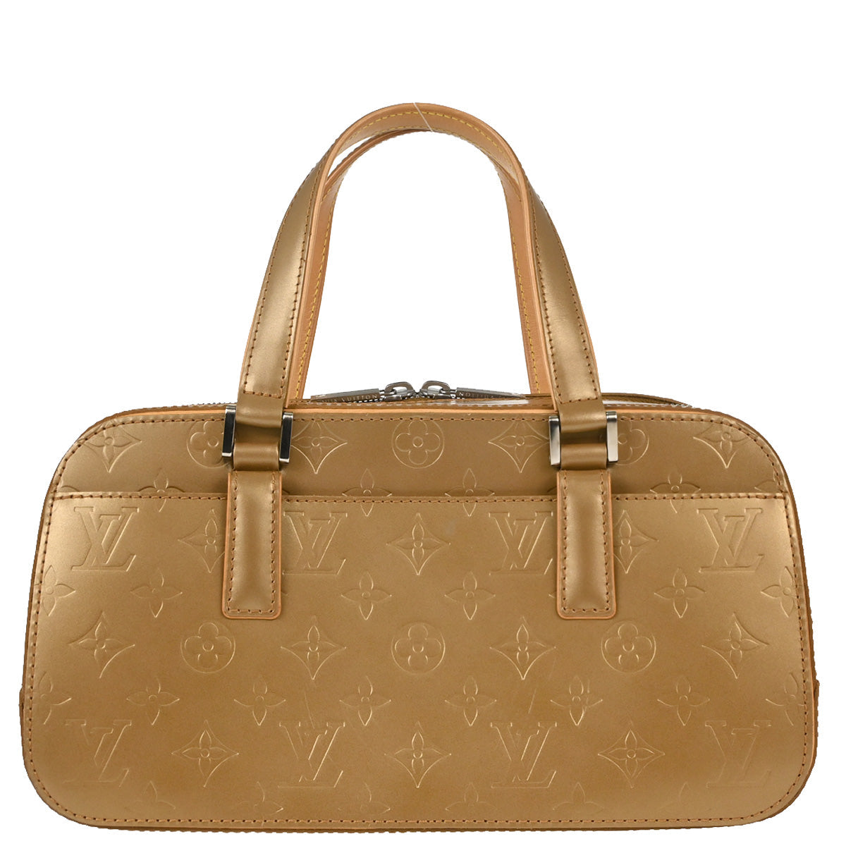 Louis Vuitton Gold Monogram Mat Shelton MM Handbag M55177