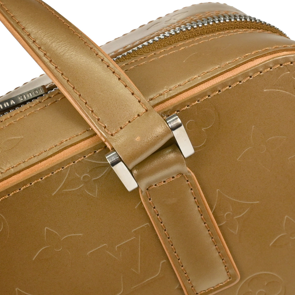 Louis Vuitton Gold Monogram Mat Shelton MM Handbag M55177