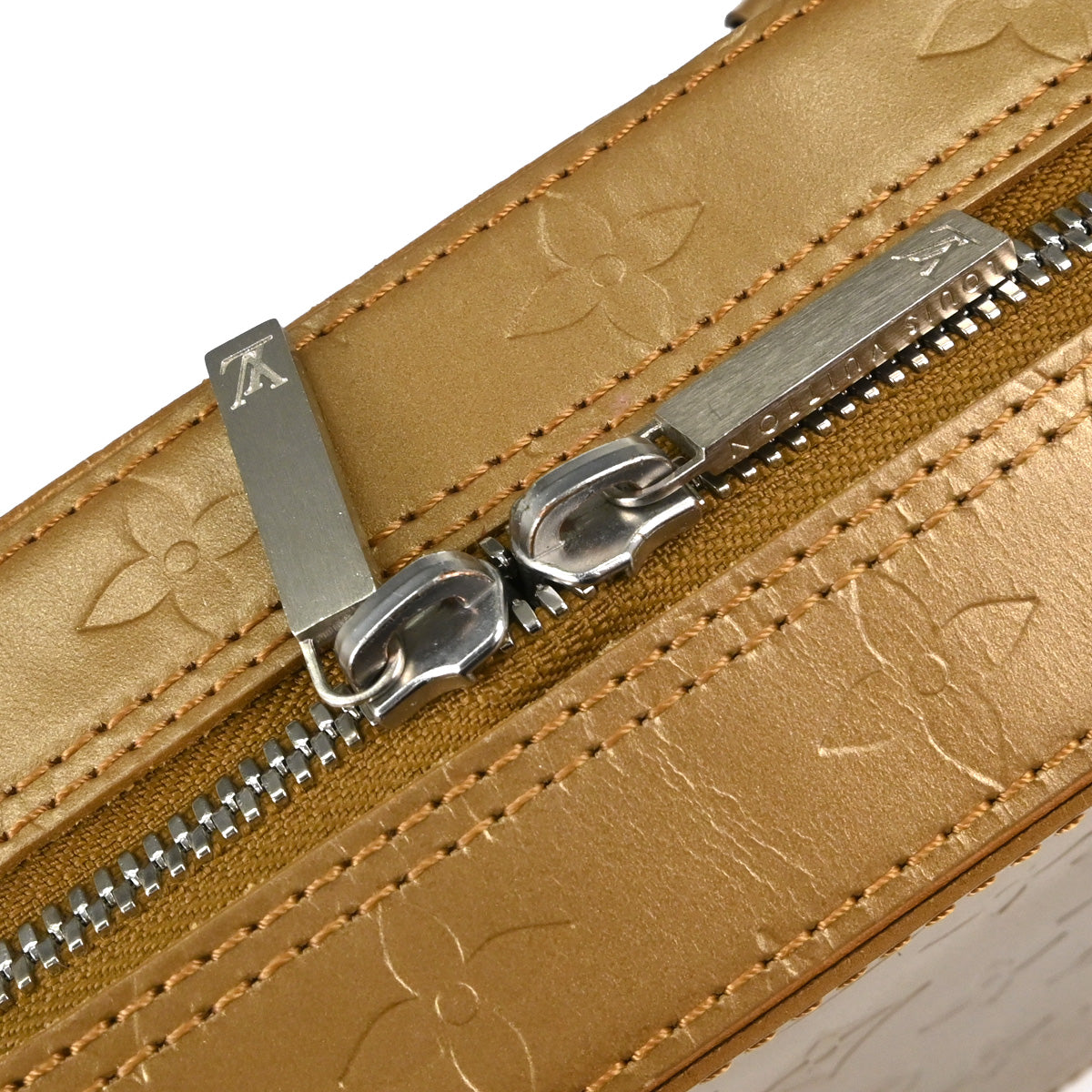Louis Vuitton Gold Monogram Mat Shelton MM Handbag M55177
