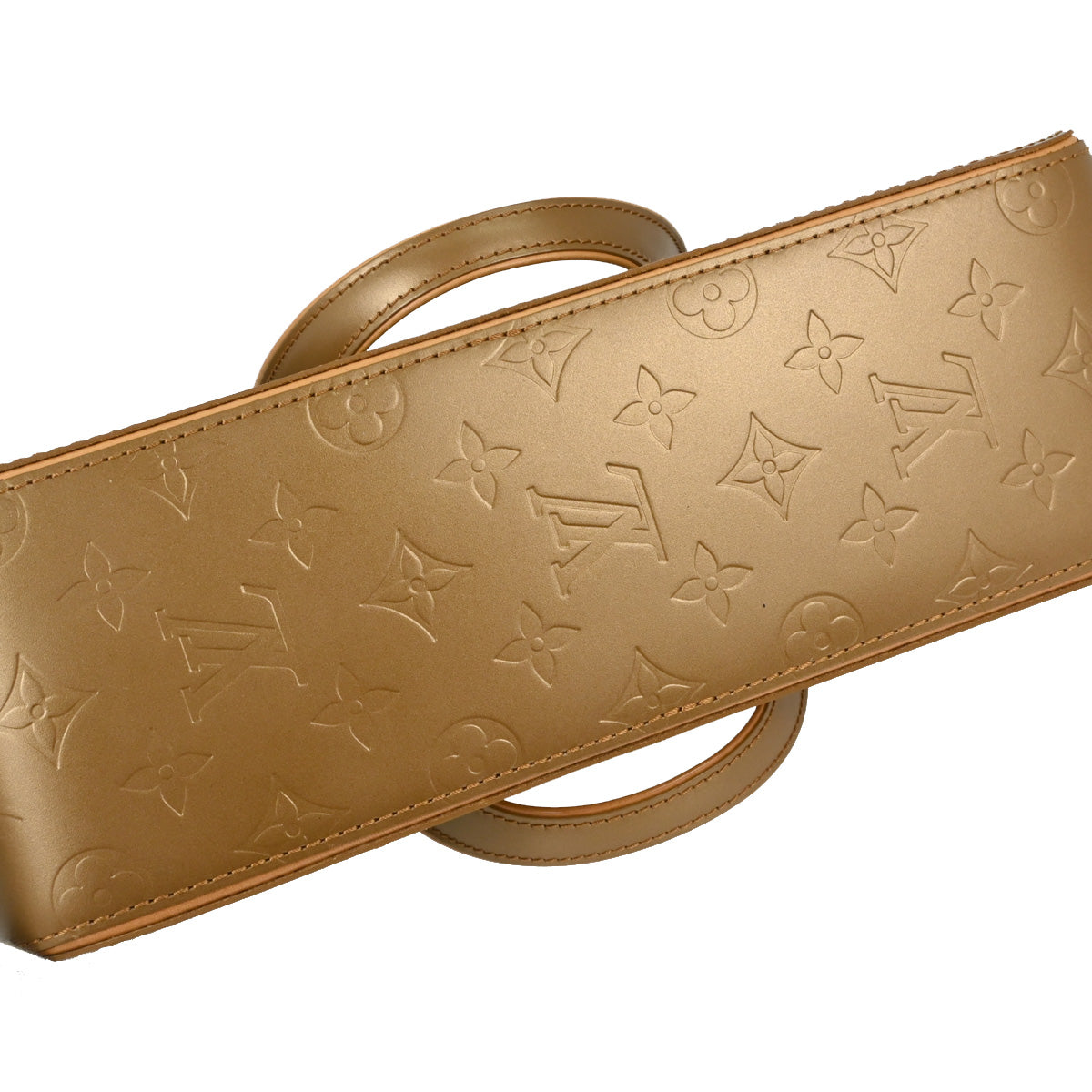 Louis Vuitton Gold Monogram Mat Shelton MM Handbag M55177