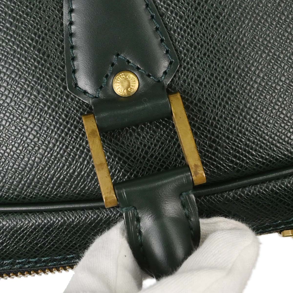 Louis Vuitton Green Taiga Helanga 1 Poche Travel Handbag M30104