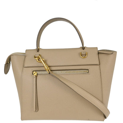 Celine Beige Calfskin Belt Bag Micro 2way Shoulder Handbag