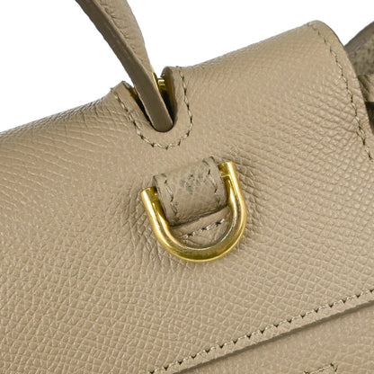 Celine Beige Calfskin Belt Bag Micro 2way Shoulder Handbag