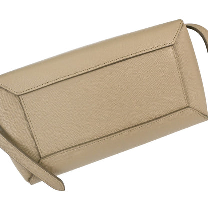 Celine Beige Calfskin Belt Bag Micro 2way Shoulder Handbag