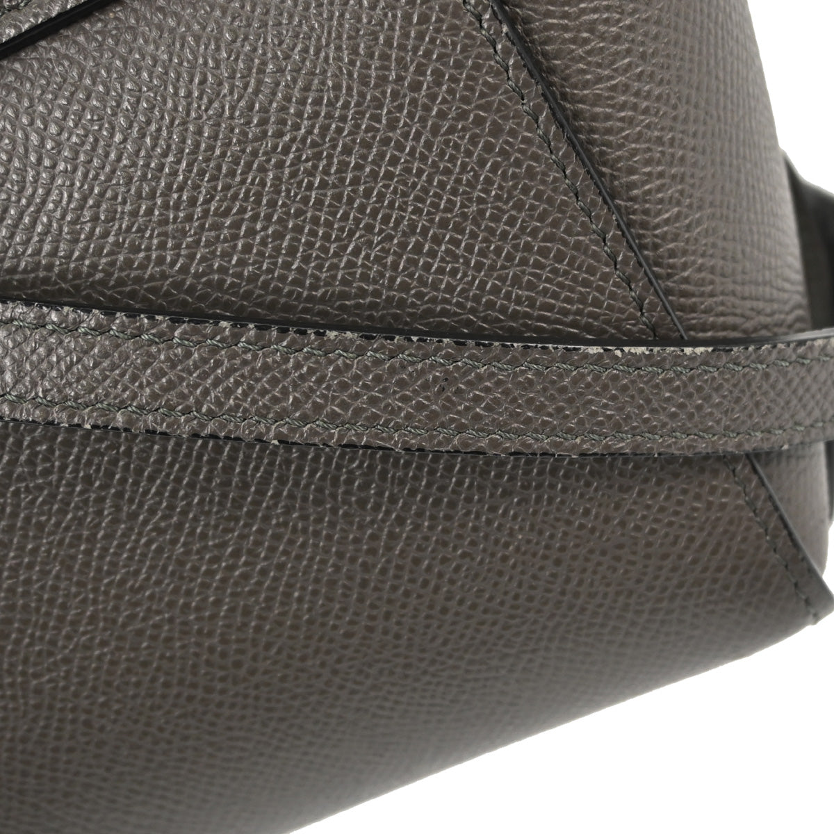 Celine Gray Calfskin Pico Belt Bag 2way Shoulder Handbag