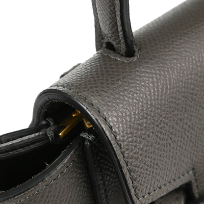 Celine Gray Calfskin Pico Belt Bag 2way Shoulder Handbag