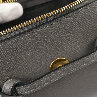Celine Gray Calfskin Pico Belt Bag 2way Shoulder Handbag