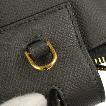 Celine Gray Calfskin Pico Belt Bag 2way Shoulder Handbag