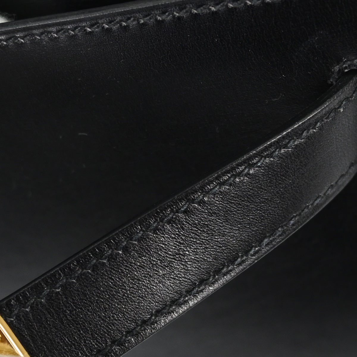 Hermes Black Box Calf Kelly 28 Sellier 2way Shoulder Handbag