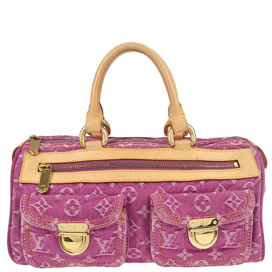 Louis Vuitton Pink Monogram Denim Neo Speedy Handbag M95214