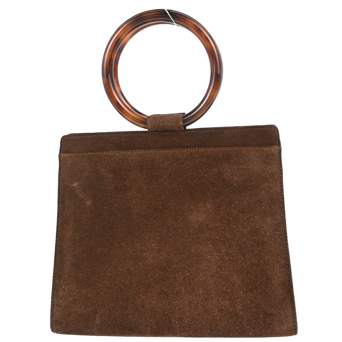 Chanel Brown Suede Faux Tortoiseshell Handbag
