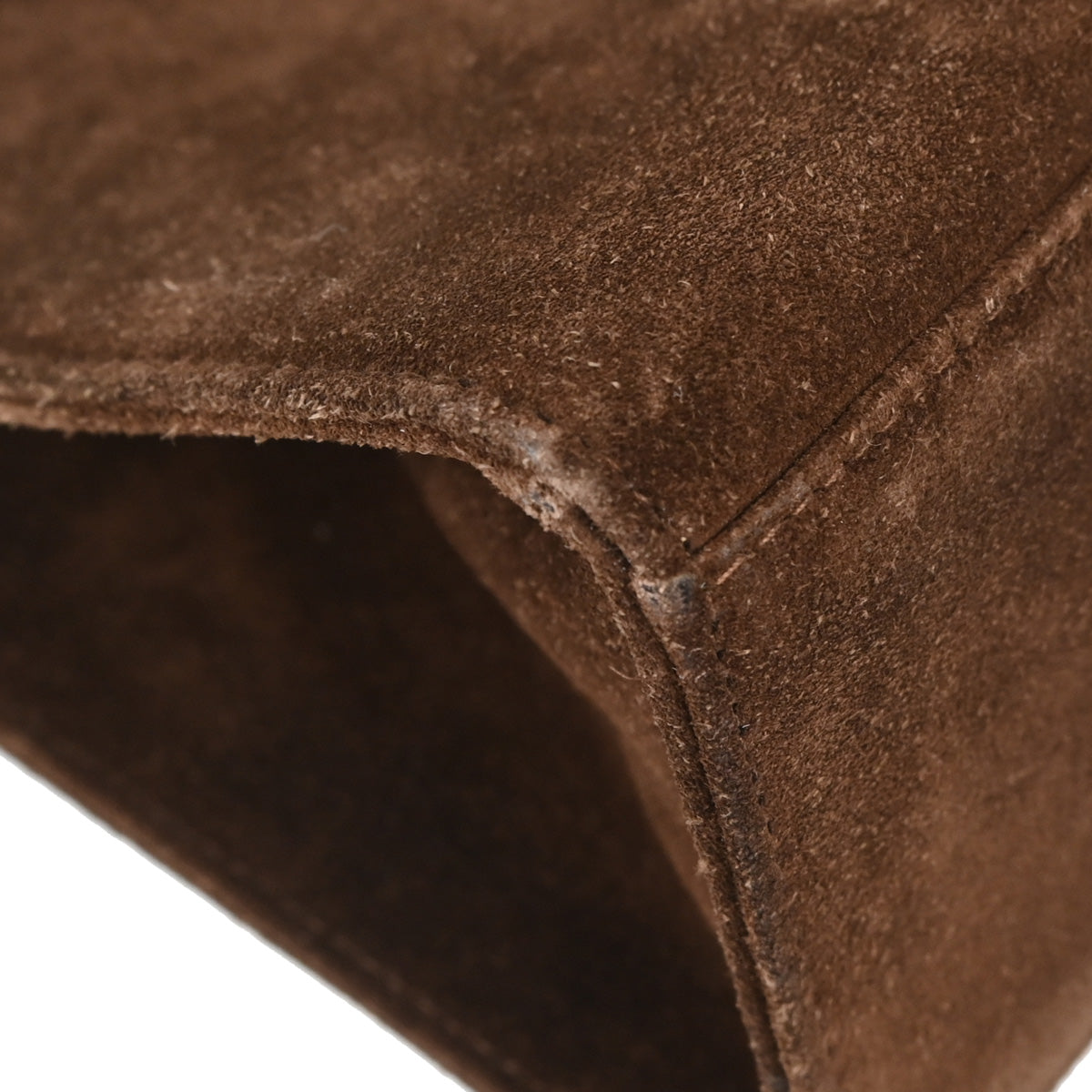 Chanel Brown Suede Faux Tortoiseshell Handbag