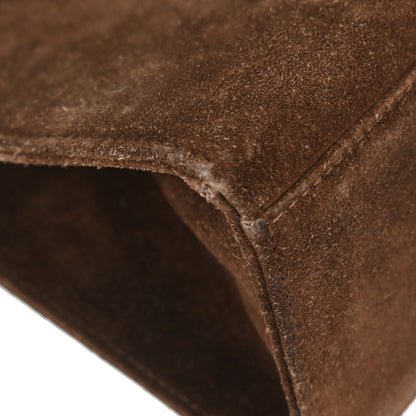 Chanel Brown Suede Faux Tortoiseshell Handbag