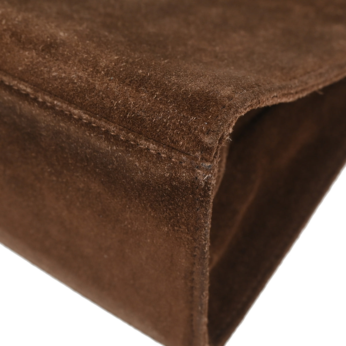 Chanel Brown Suede Faux Tortoiseshell Handbag