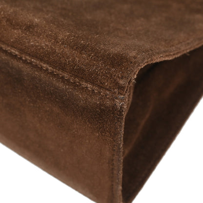 Chanel Brown Suede Faux Tortoiseshell Handbag