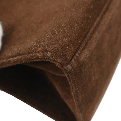Chanel Brown Suede Faux Tortoiseshell Handbag