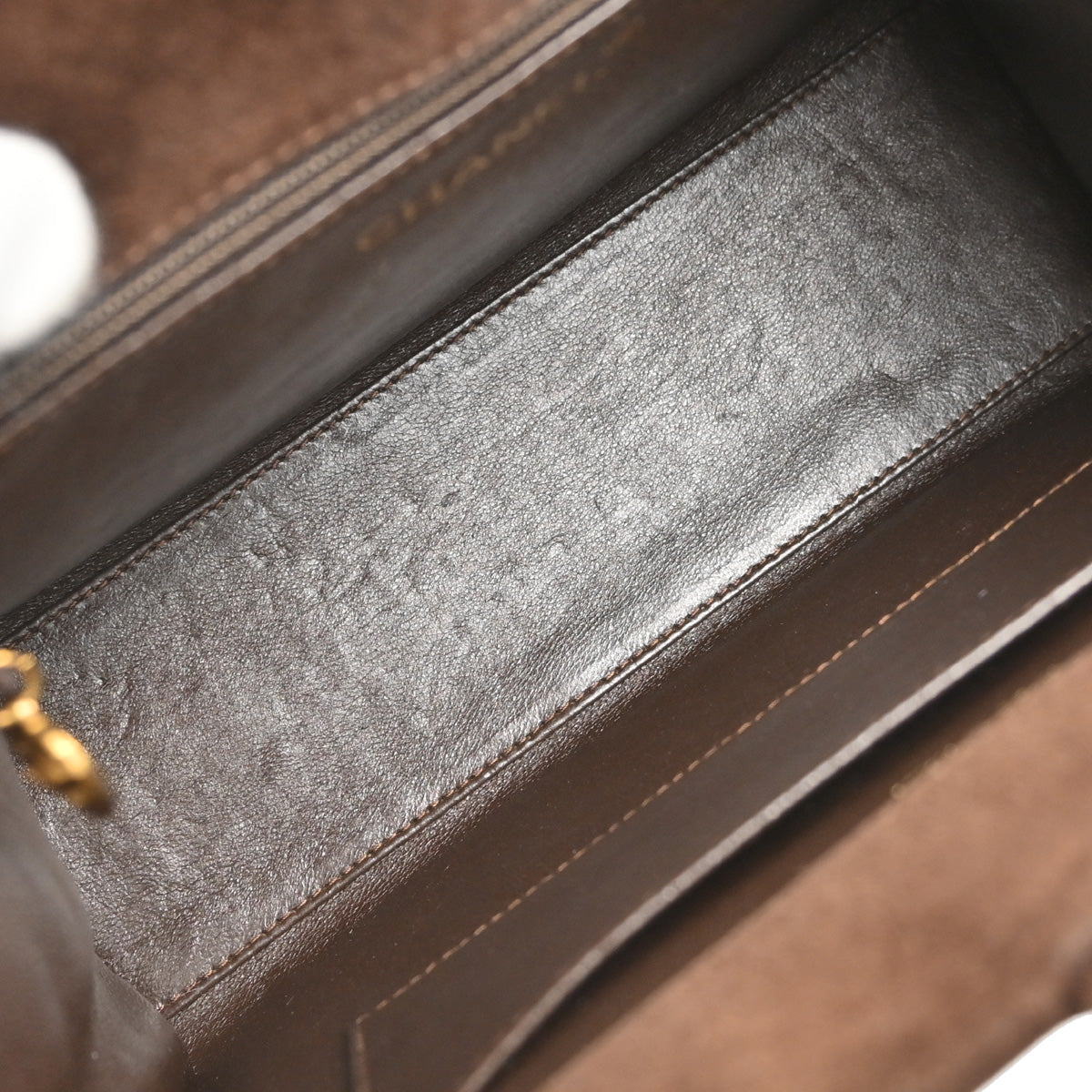 Chanel Brown Suede Faux Tortoiseshell Handbag