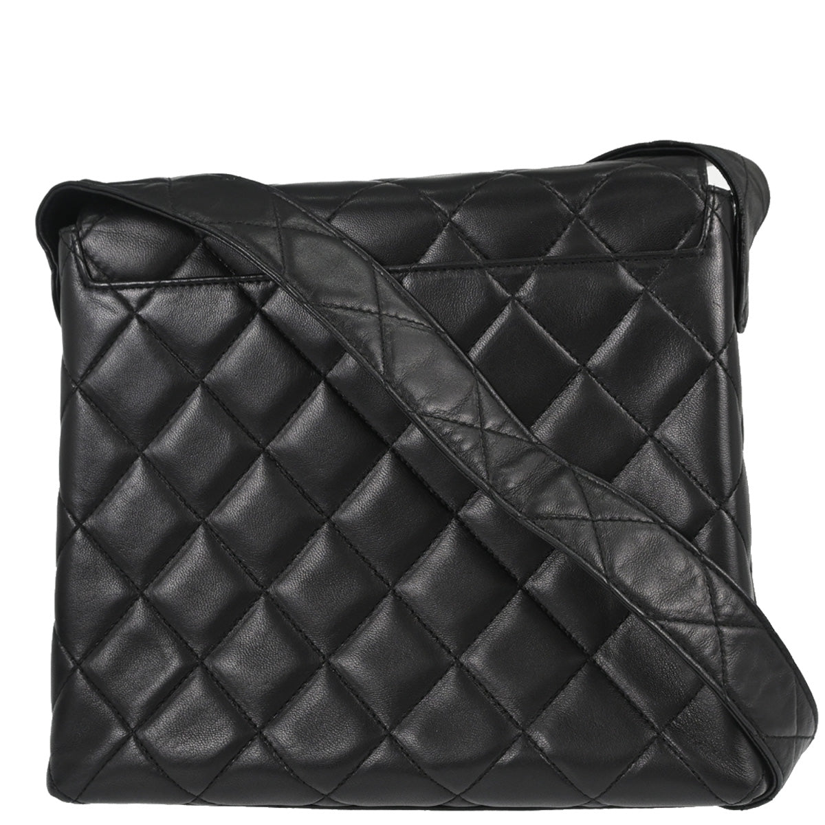 Chanel 1996-1997 Black Lambskin Shoulder Bag