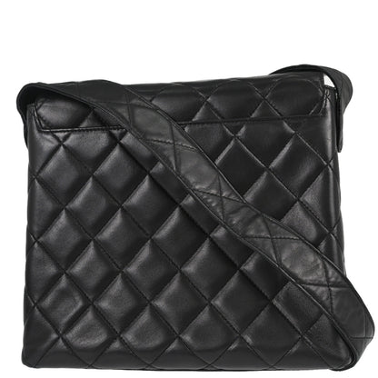 Chanel 1996-1997 Black Lambskin Shoulder Bag