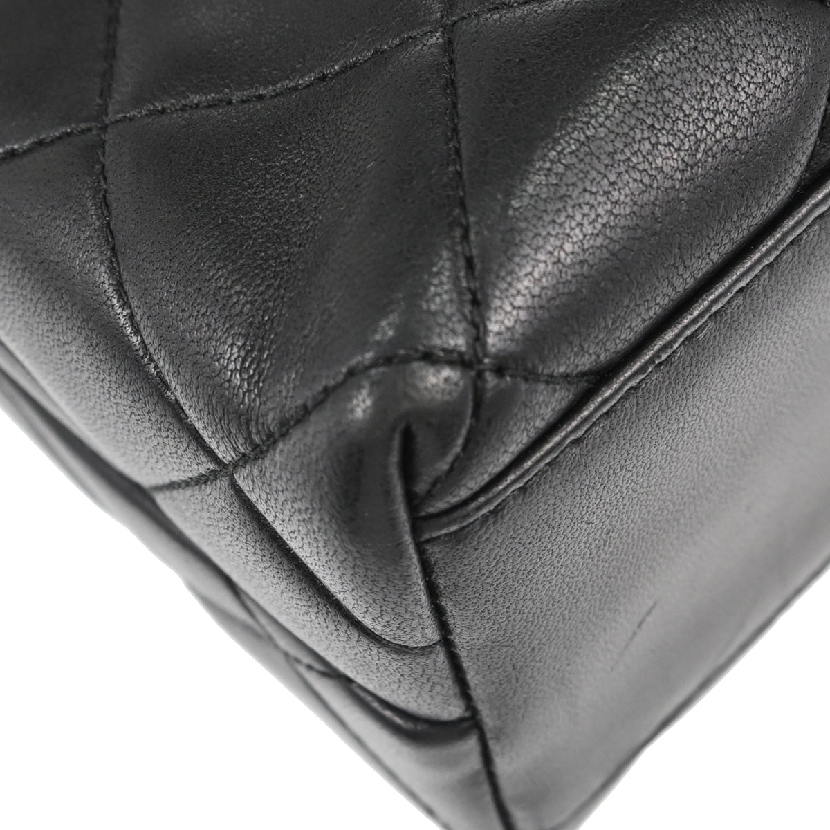 Chanel 1996-1997 Black Lambskin Shoulder Bag