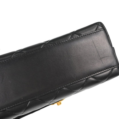 Chanel 1996-1997 Black Lambskin Shoulder Bag