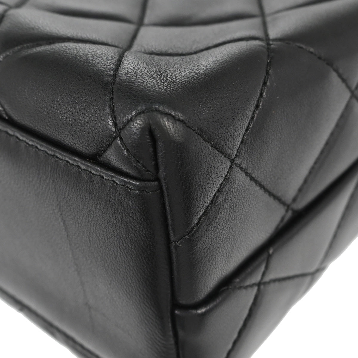 Chanel 1996-1997 Black Lambskin Shoulder Bag