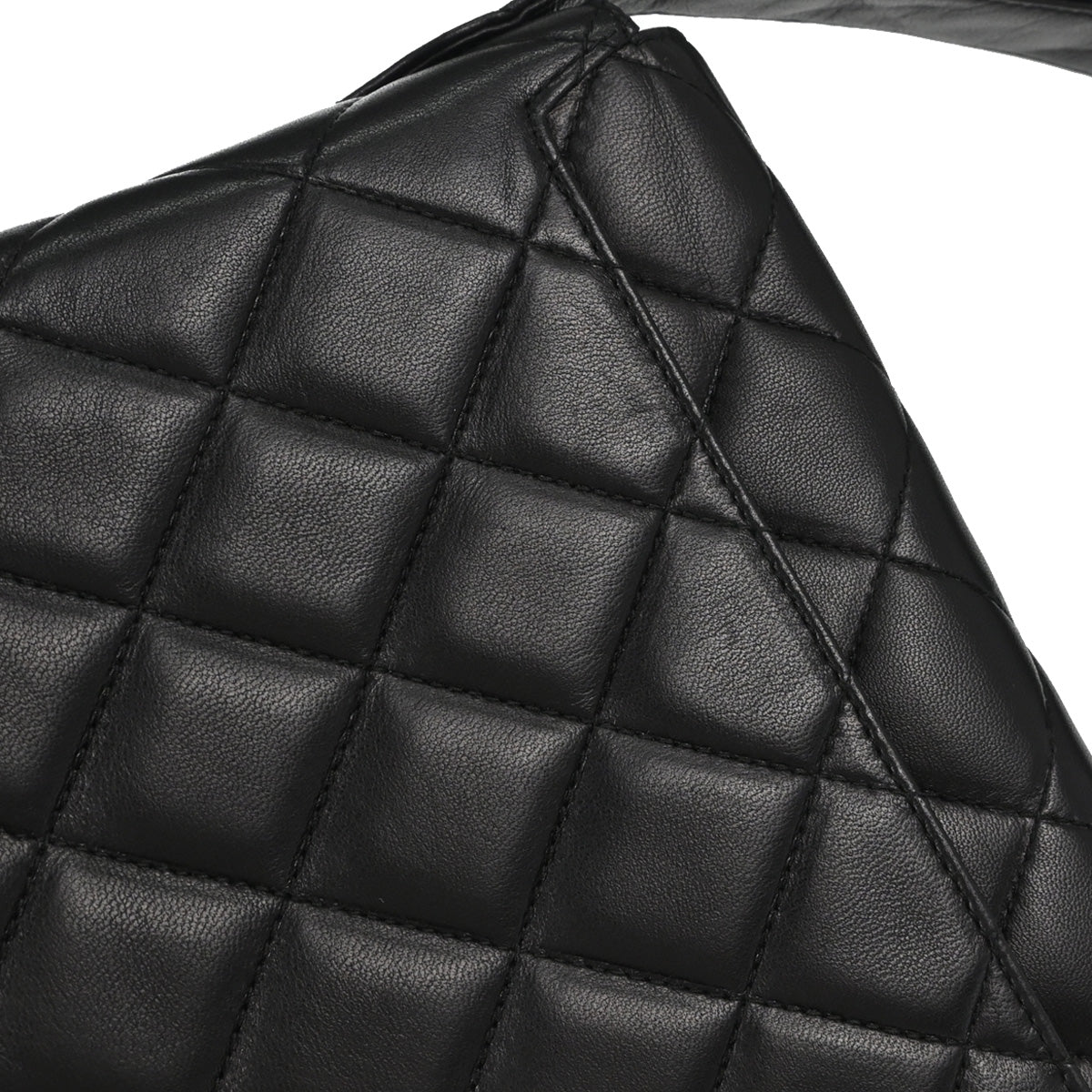 Chanel 1996-1997 Black Lambskin Shoulder Bag
