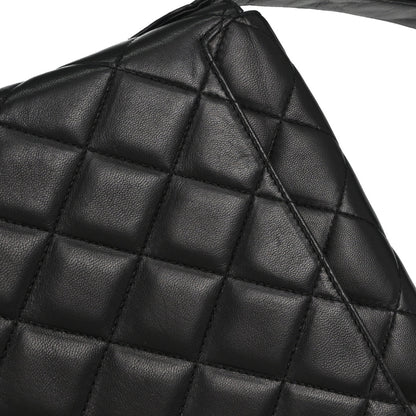 Chanel 1996-1997 Black Lambskin Shoulder Bag