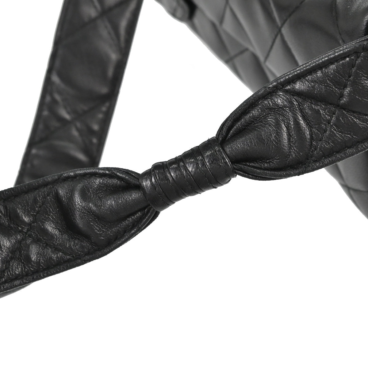 Chanel 1996-1997 Black Lambskin Shoulder Bag