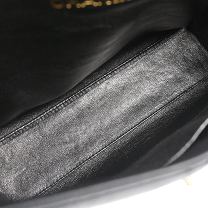 Chanel 1996-1997 Black Lambskin Shoulder Bag