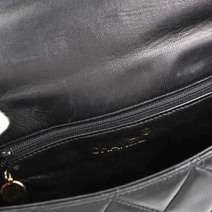 Chanel 1996-1997 Black Lambskin Shoulder Bag
