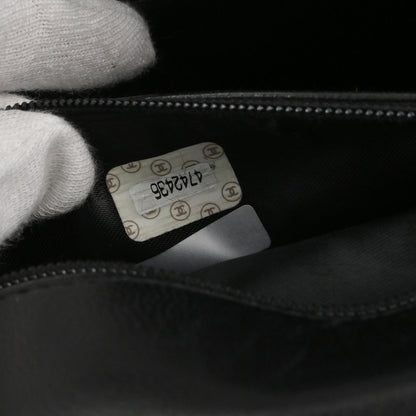 Chanel 1996-1997 Black Lambskin Shoulder Bag