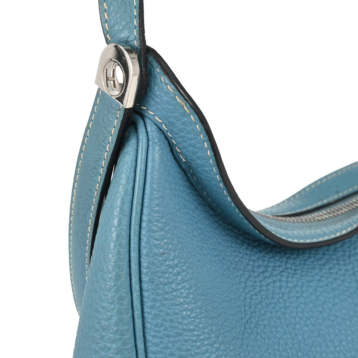 Hermes Blue Jean Togo Caporal Handbag