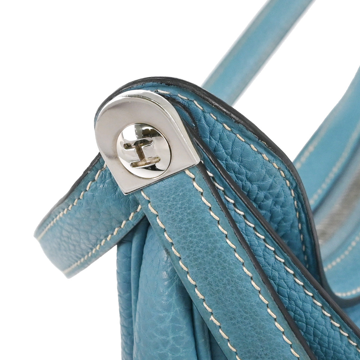 Hermes Blue Jean Togo Caporal Handbag