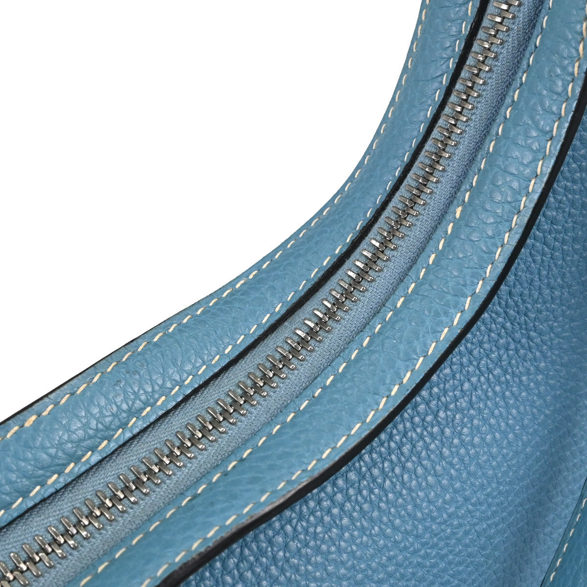 Hermes Blue Jean Togo Caporal Handbag