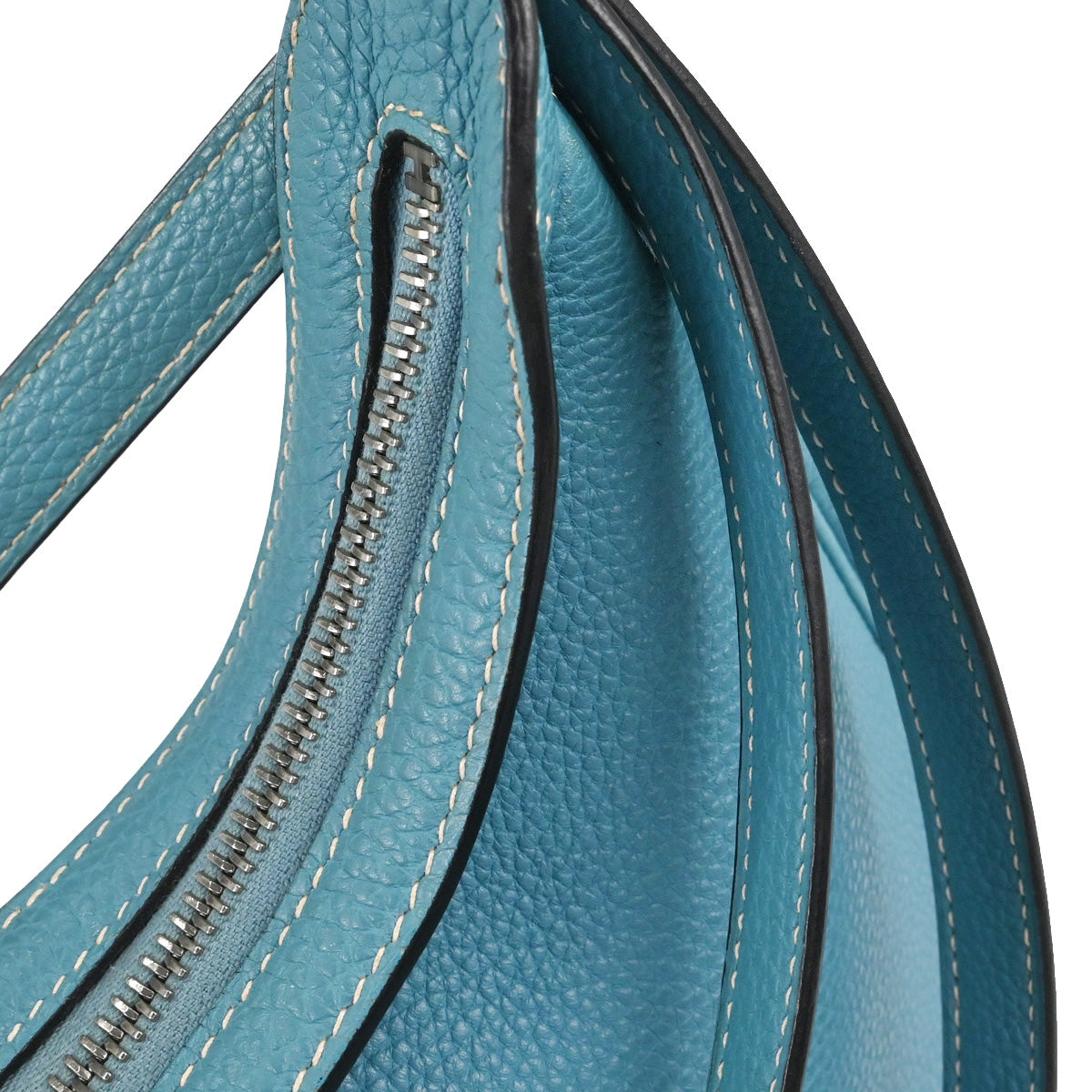 Hermes Blue Jean Togo Caporal Handbag