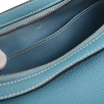 Hermes Blue Jean Togo Caporal Handbag
