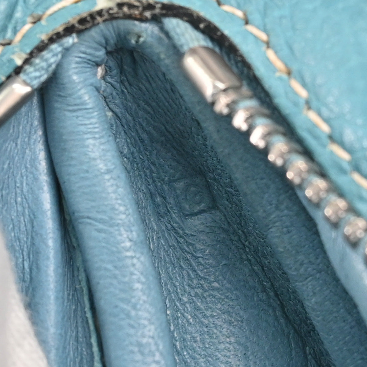 Hermes Blue Jean Togo Caporal Handbag